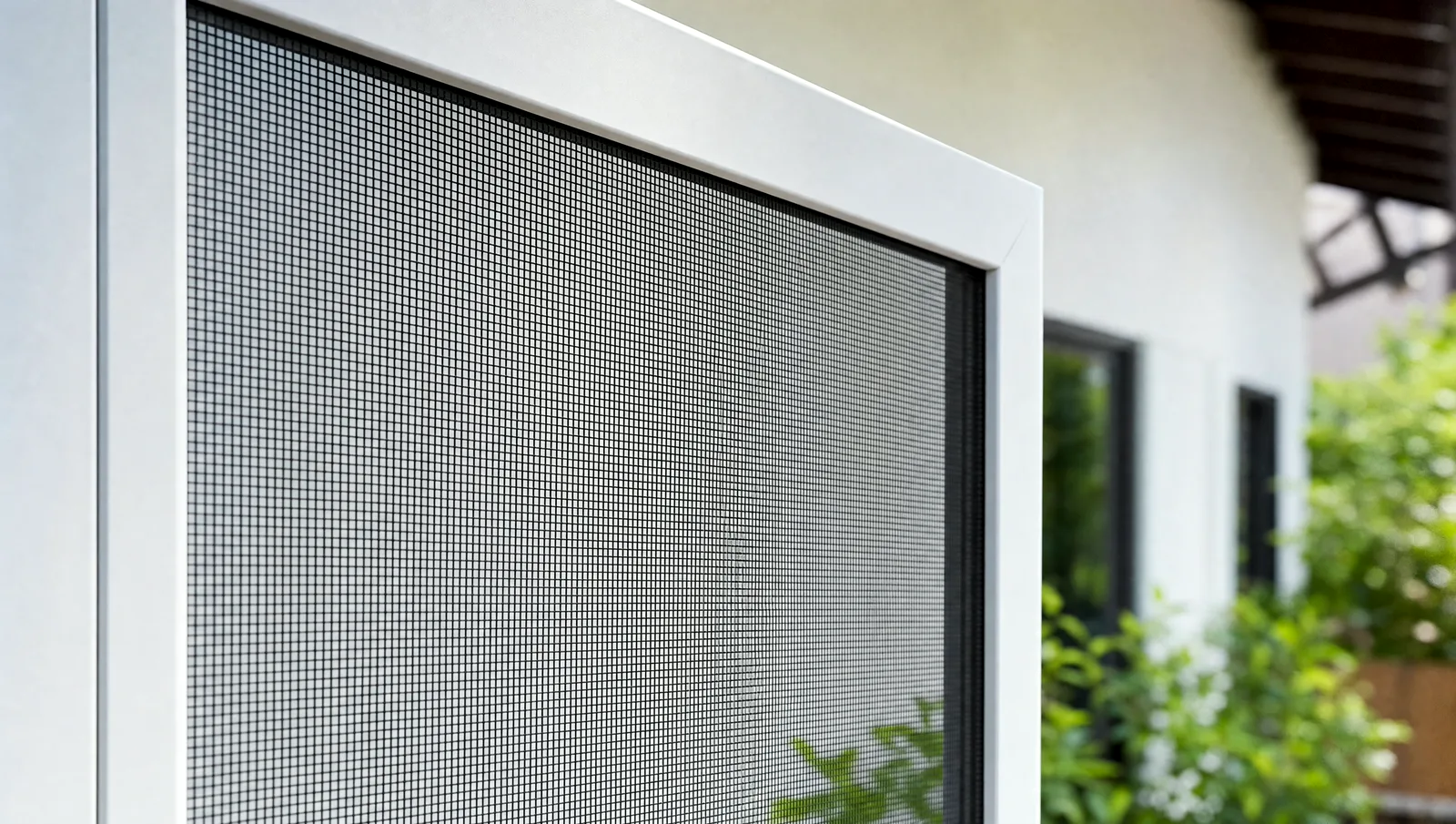 Window screen being deep-cleaned before reinstallation